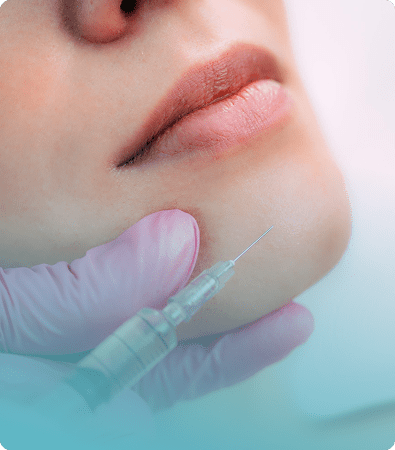 Woman getting Botox injection